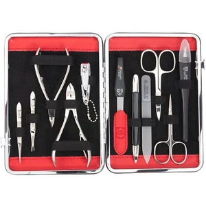 11 piece manicure pedicure grooming kit set - Picture 1 of 7
