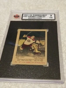 1951-52 Harry Lumley Rookie Card parkhurst - Picture 1 of 6