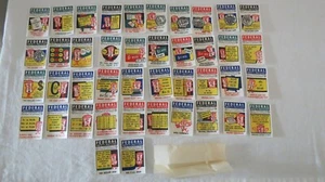 1965 DECIMAL CURRENCY CHANGE 42 X FULL SET MINT FEDERAL MATCHBOX LABEL MATCH BOX - Picture 1 of 3