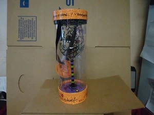 Bicchiere da vino HALLOWEEN HAPPY HALLOWINE ripiano superiore con scatola regalo RAGNATELE RAGNATE - Foto 1 di 3