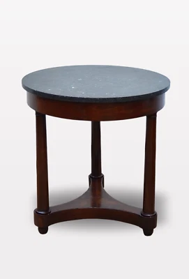 Guéridon style Empire tripode en Acajou XIXème - Photo 1/4