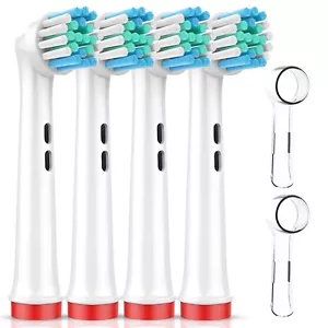 ✅︎ 4 pcs Replacement Toothbrush Heads Compatible with Oral-B + 2 covers! - Picture 1 of 8
