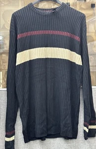 Claiborne Men’s Acrylic Blend Black Long Sleeve Sweater Size Large - Picture 1 of 4