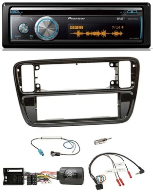 Pioneer Lenkrad DAB USB CD Bluetooth Autoradio für VW Up AA AAN 11-16 Klavierlac - Bild 1 von 4
