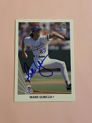 Mark Gubicza 1990 Leaf IP Auto Autograph  - Image 1 of 3