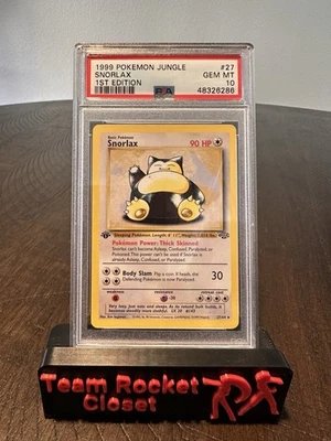 1999 POKEMON JUNGLE 1ST ED #27 SNORLAX PSA 10 - Image 1 of 2