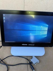 Micros Oracle Workstation 6 POS Terminal 15.6 Touchscreen Windows 10 Kiosk Works - Picture 1 of 7