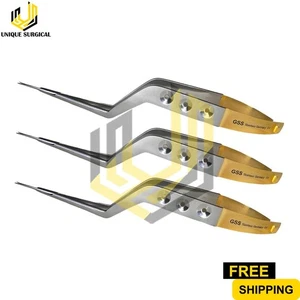 3 piezas. Nuevas tijeras de acero inoxidable alemanas Yasargil Bayoneta Microcirugía 6,5" - Imagen 1 de 3