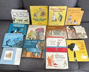 Vtg Children's Record and Books Lot of 14 See Read Hear Scholastic NICE! - Imagen 1 de 18