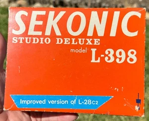 Vintage Sekonic Studio Deluxe L-398 Photography Light Exposure Meter with Box - Picture 1 of 7
