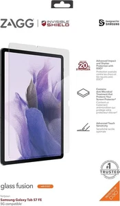 ZAGG - Samsung GlassFusion+ con D3O per Samsung Tab S7 FE - Trasparente - Foto 1 di 2