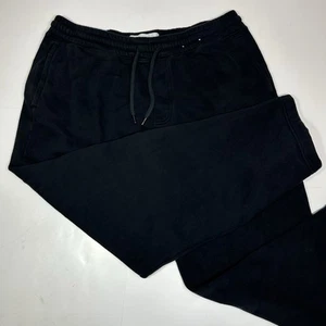 Pantalones deportivos Hollister para hombre relajados elásticos bolsillos con cremallera pierna recta negros talla XL - Imagen 1 de 8