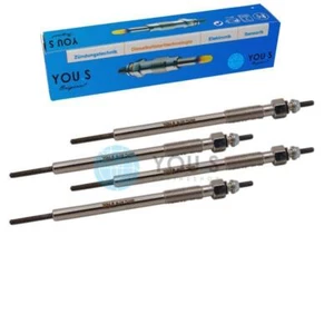 4 X You.S Originale Candelette per Mitsubishi L 200 / Triton (Ka _ T) 2.5 di-D - Picture 1 of 2