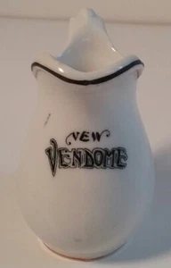 New Vendome Vintage 1920's Restaurant Ware Mini 2 oz. Ceramic Pitcher/ Creamer - Picture 1 of 3