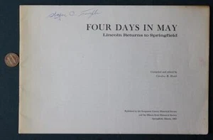 1965 Springfield Illinois Abraham Lincoln Assassination & Funeral Booklet RARE-- - Picture 1 of 1