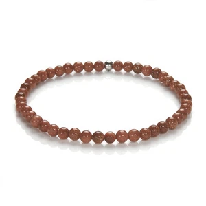 Edelstein Armband - 4mm Kugel-Armband Naturstein - Perlenarmband - viele Sorten - Bild 1 von 121