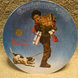 Norman Rockwell Limited Edition Santa Claus Christmas Plate 1981 - Picture 1 of 4