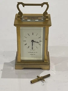 Vintage Brass Carriage Clock “GARRARD” G/P 11-Jls Mech Move, Serviced, Working - Picture 1 of 24