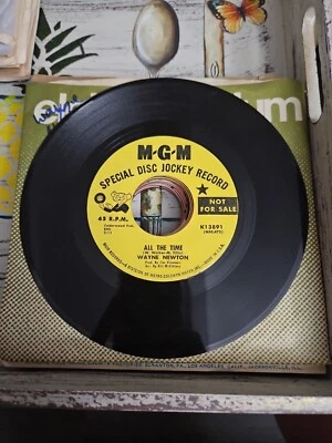 Wayne Newton - All The Time / Like Everything Else 7” Vinyl 1968 VG DEMO - Image 1 of 2