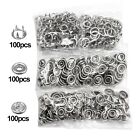 Grommet Eyelet Sewing Button Metal Parts 9.5mm Dia For Installing Clothes