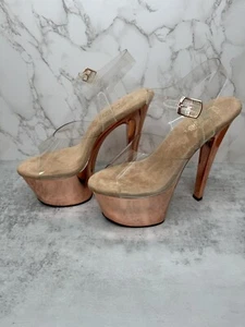 Pleaser SKY308/C/Rogldch Oro Rosa Cromo/Talla US 9 - Imagen 1 de 14