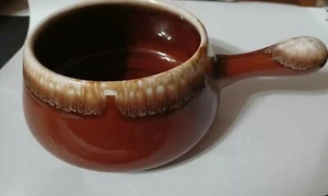 MCCOY 7054 Ceramic Brown Drip Handle French Onion Soup Chili Bowl USA - Picture 1 of 7