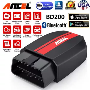 ANCEL BD200 Wireless OBD2 Scanner Check Engine OBDII Code Reader Diagnostic Tool - Foto 1 di 8
