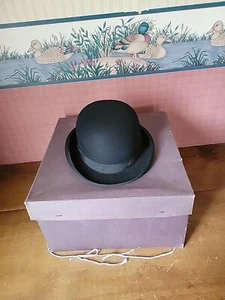 VINTAGE KNOX DERBY BOWLER HAT SIZE 7 with box - Picture 1 of 16