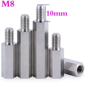 M8 Male-Female Stainless Steel Hex Column Standoff Support Spacer Thread Pillar - Picture 1 of 14