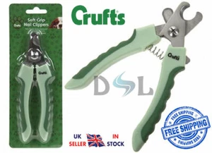 Crufts Animal Pet Dog Cat Nail Clippers Trimmers Soft Grip Grooming - Picture 1 of 1