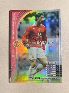 2005-06 Panini WCCF Cristiano Ronaldo Refractor Card WWF Manchester Utd - Picture 1 of 2