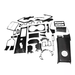 Real Carbon Fiber Central Control Interior Trim For Nissan GT-R R35 08-16 - Picture 1 of 19