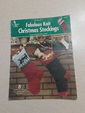 Annies Attic Fabulous Knit Christmas Stockings 8 Designs Pattern Booklet