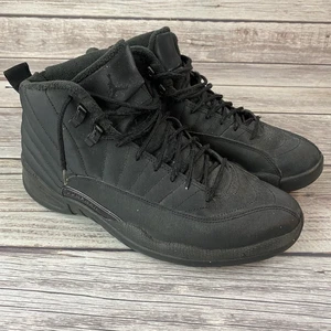 jordan 12 all black winter