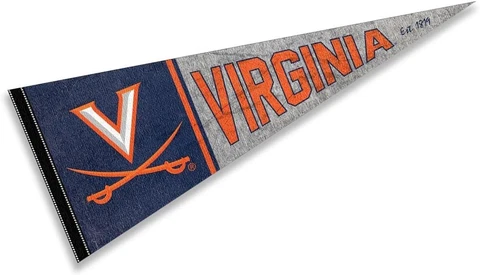 NEW University Virginia Cavaliers Pennant Throwback Vintage Banner Football NCAA Cover