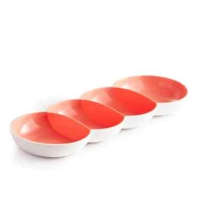 New Tupperware  Allegra Divided Server Caterpillar Serving Dish Platter - Picture 1 of 2