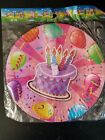 8 7in Birthday Cake Paper Party Plates