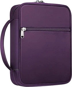 Bible Cover Church Book Case Bible Carrying Bag with Handle and Zippered Pocket - Picture 1 of 7