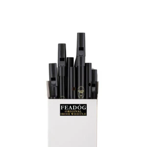 Feadog Black PRO D Whistles - BOX OF 10 - Picture 1 of 3
