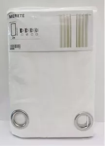 Ikea MERETE Room darkening curtains 57x118 " 1 pair, white 900.468.43 - NEW - Picture 1 of 2