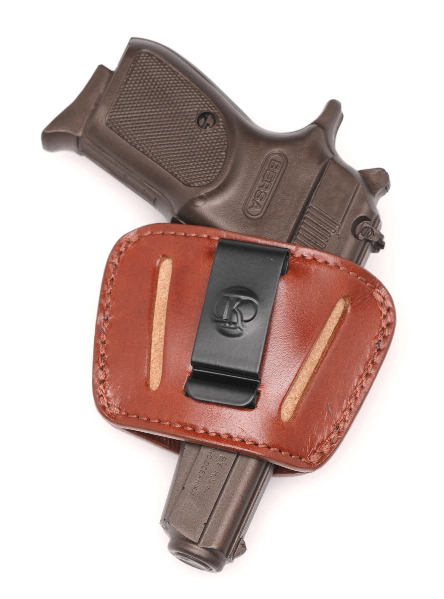Cal38BTP Leather Belt Holster For Bersa Thunder 380 Plus - Right Hand OWB