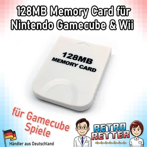 128 MB Memory Card Weiß für Nintendo Wii|GameCube - 2043 Block NGC Speicherkarte - Bild 1 von 3