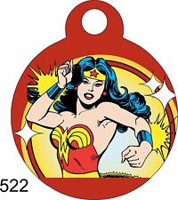 Pet Tags Dog Tags Personalized Pet Id tag for Dog and Cat Collars Wonder Woman
