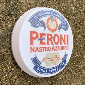 PERONI Light up LED bar wall sign logo Pub Beer Lager ale man cave garage shed - Picture 1 of 24