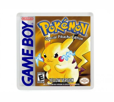POKEMON AMARILLO YELLOW NINTENDO GAME BOY FRIDGE MAGNET IMAN NEVERA