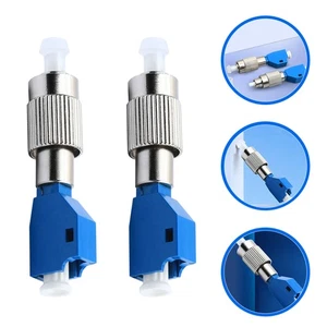 2 Pcs Fiber Optic Conversion Connector Fc Adapter Fibre Connectors - Afbeelding 1 van 11