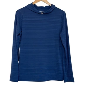 Lands End Boys Size XL 14-16 Navy Blue Long Sleeve Stretch Pullover Hoodie - Picture 1 of 7