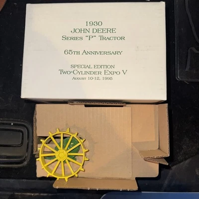 Tractor de banda ancha Ertl John Deere 1930 P, 65 aniversario, 1995 2 ciclos Expo Foto 1 de 3