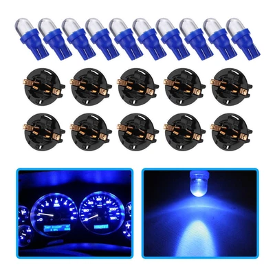 10x Bombillas LED azules T10 194 para cuadro de instrumentos luz de tablero con Ixsuwpebim Foto 1 de 4