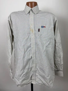Cinch Flame Resistant WRX FR Shirt Men S Oversized Cotton Check Button Down Weld - Picture 1 of 20